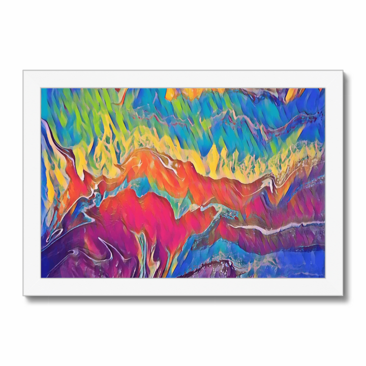 Colorburst - Vibrant Explosion of Blues, Purples, Pinks, and Yellow