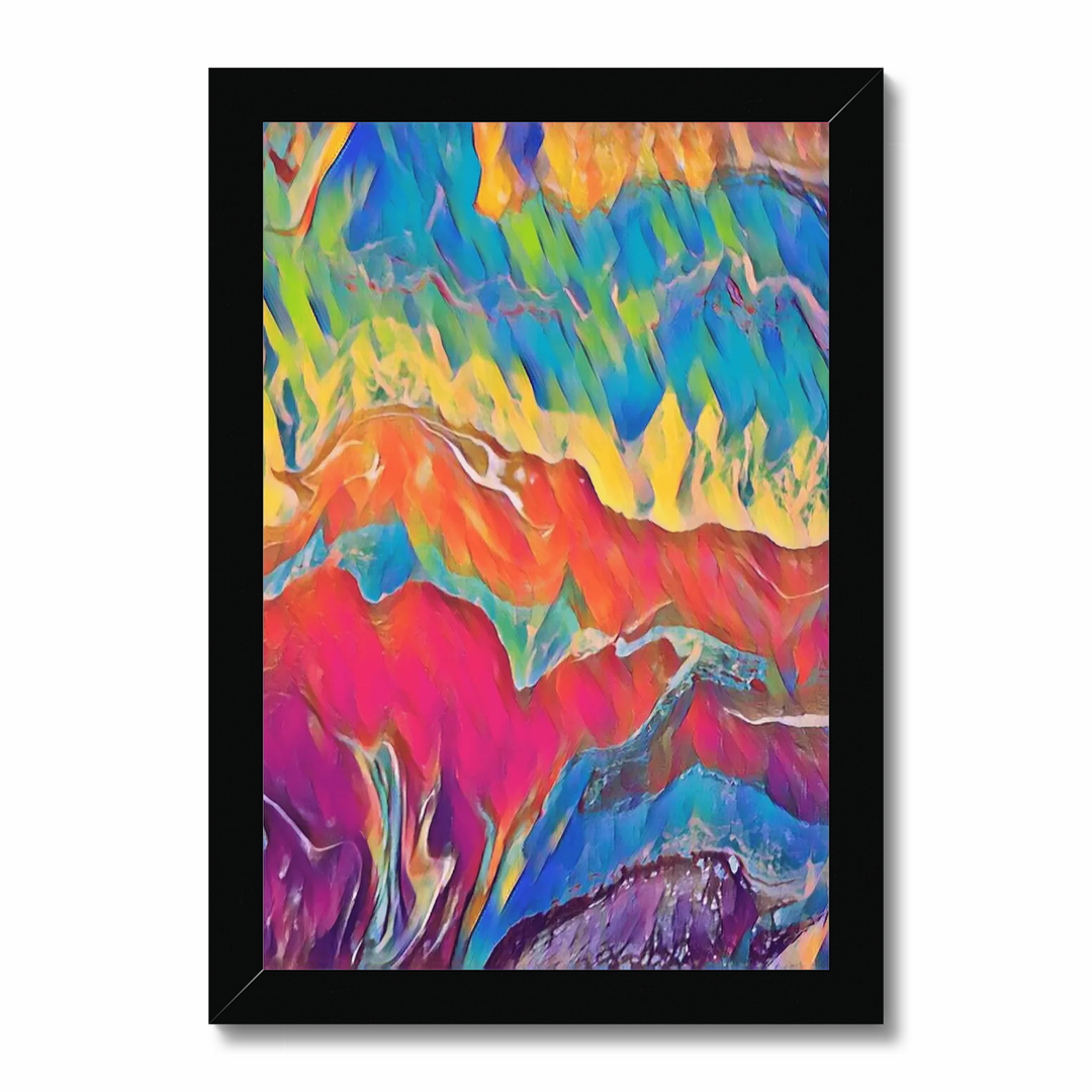 Colorburst - Vibrant Explosion of Blues, Purples, Pinks, and Yellow