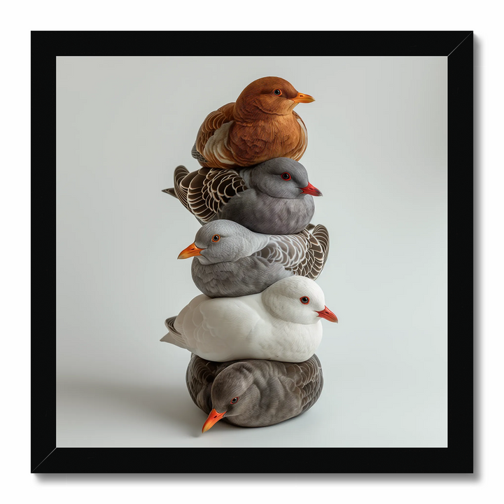 Birds of a Feather Pile No.01 Art Print