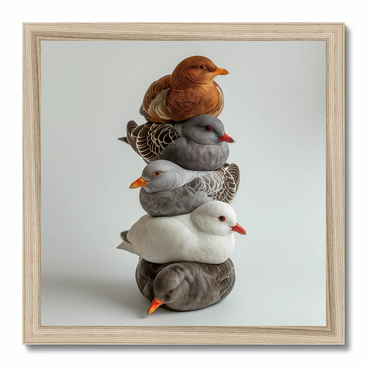 Birds of a Feather Pile No.01 Art Print