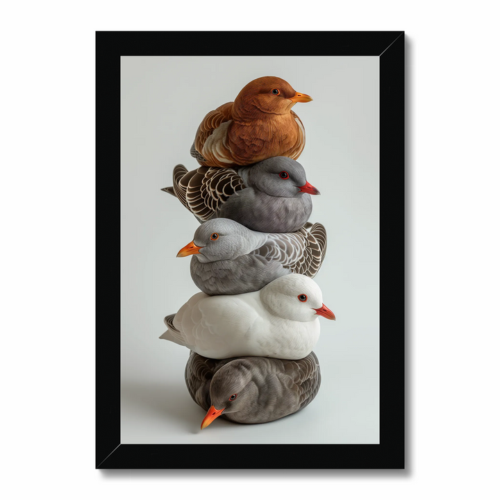 Birds of a Feather Pile No.01 Art Print