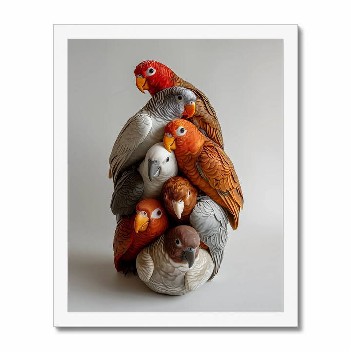 Birds of a Feather Pile No.02 Art Print