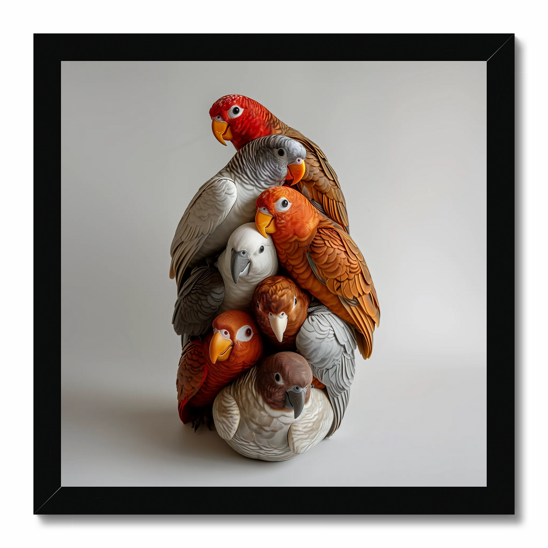 Birds of a Feather Pile No.02 Art Print