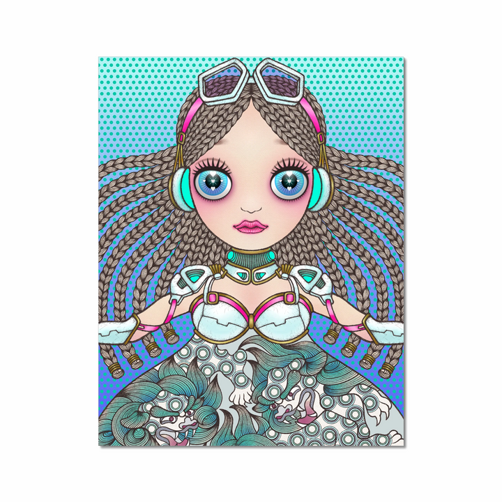 Cosmic uripoko GIRL #ChineseLion Art Print