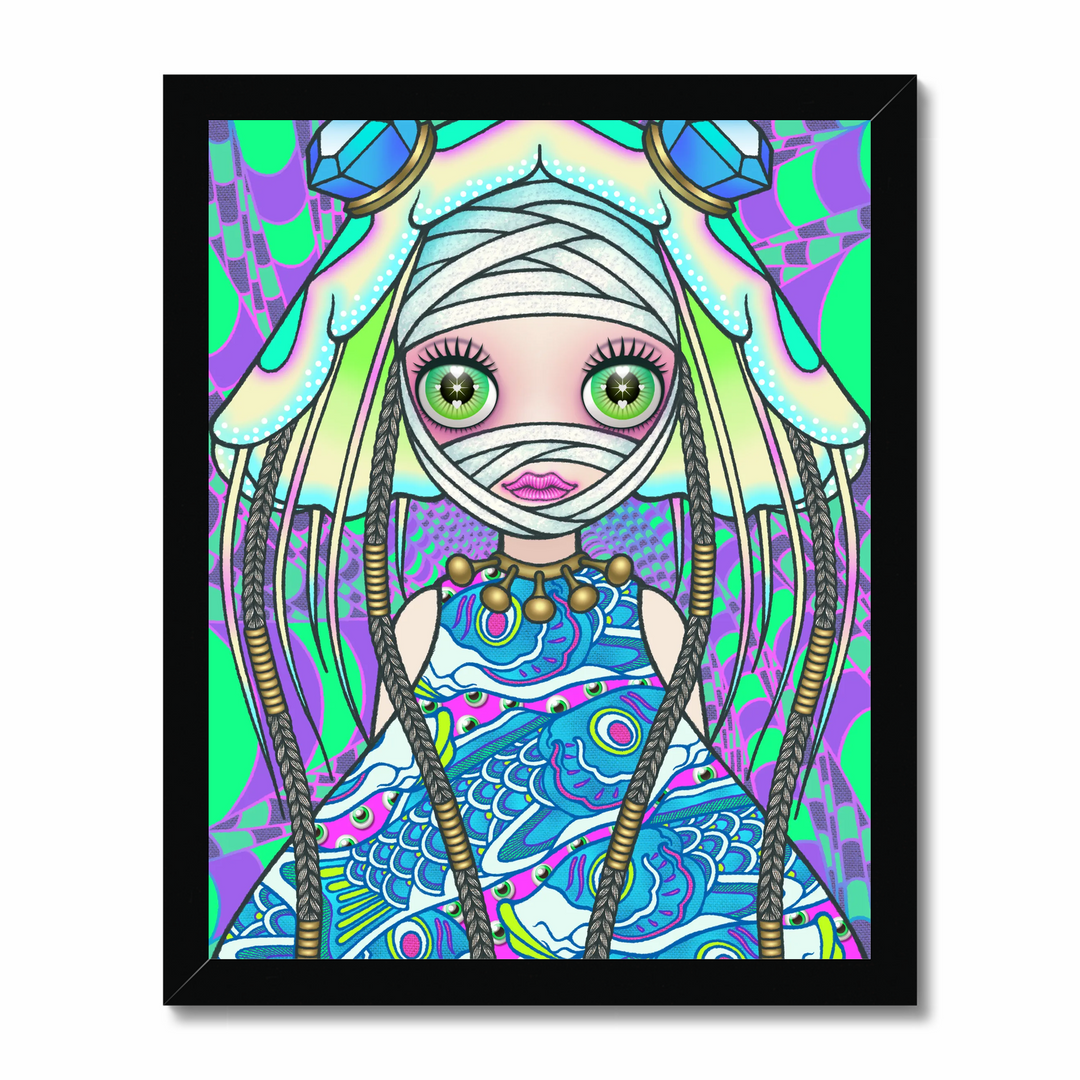 Cosmic uripoko GIRL #Jellyfish Art Print