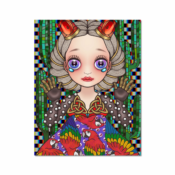 Cosmic uripoko GIRL #Parrot Art Print