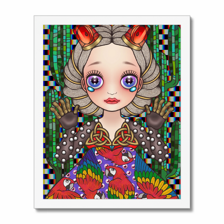 Cosmic uripoko GIRL #Parrot Art Print