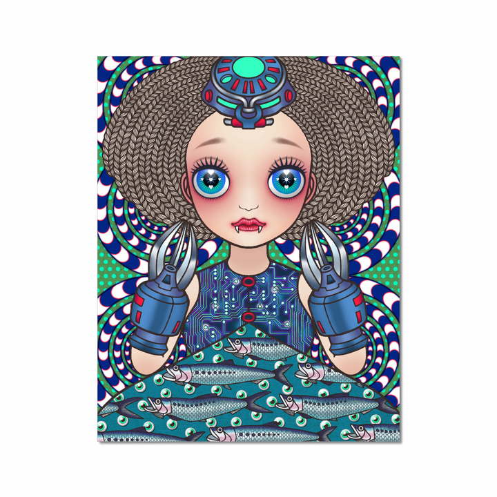 Cosmic uripoko GIRL #Sardines Art Print