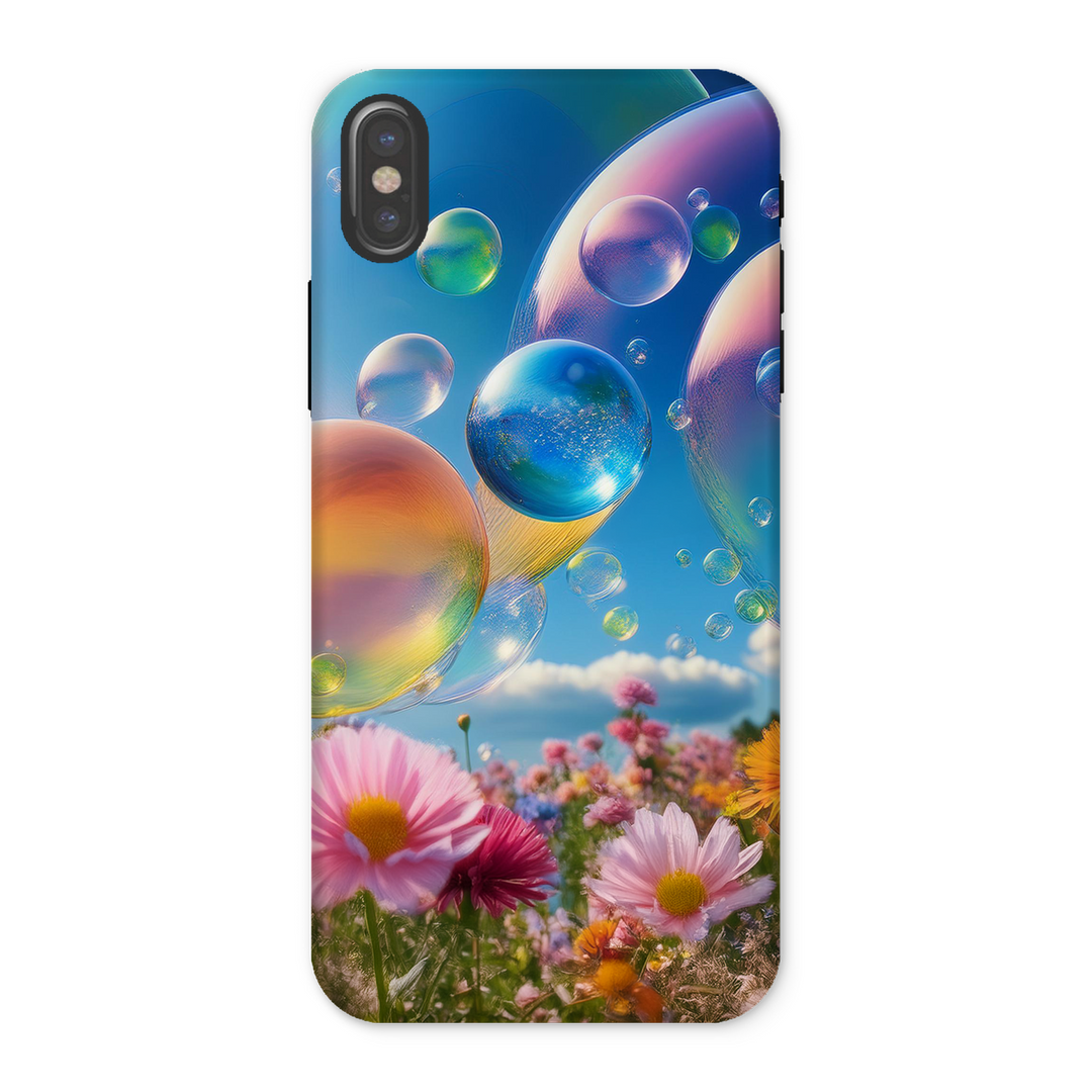 Phone Case Bubbles and Flowers