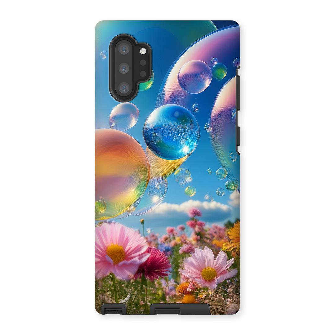 Phone Case Bubbles and Flowers