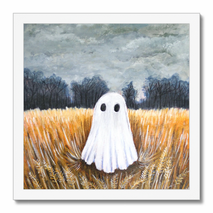 Moody Vintage Ghost In Fall Field