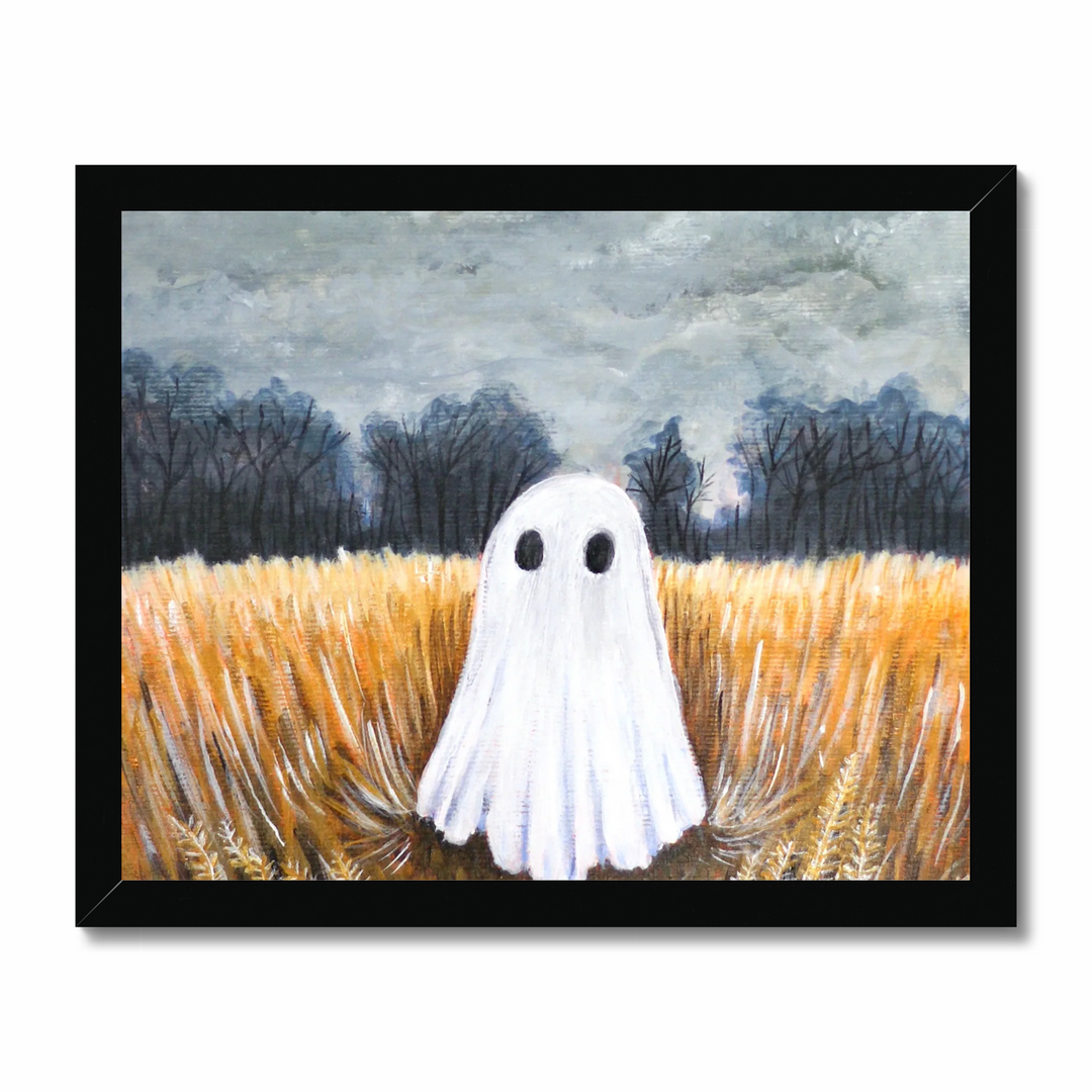 Moody Vintage Ghost In Fall Field