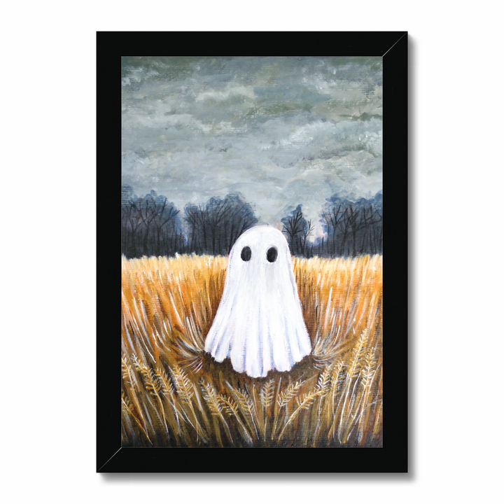 Moody Vintage Ghost In Fall Field