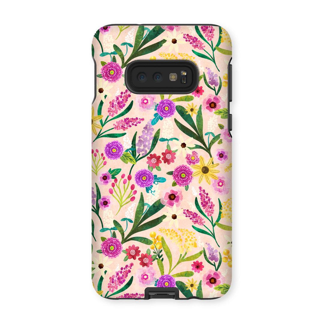 Peach Flowing Flowers Phone Case