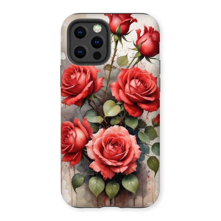 iPhone Cover Red Roses | Elegant Floral Design | Diseño Floral Elegante