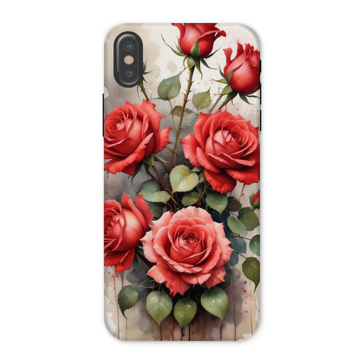 iPhone Cover Red Roses | Elegant Floral Design | Diseño Floral Elegante