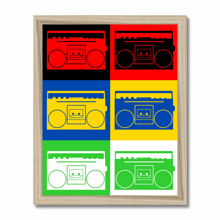 BOOM BOX SILHOUETTES – Classic Hip-Hop, Digital Art, Print Ready, High Resolution, Nostalgia Art, Nostalgic Series, Art