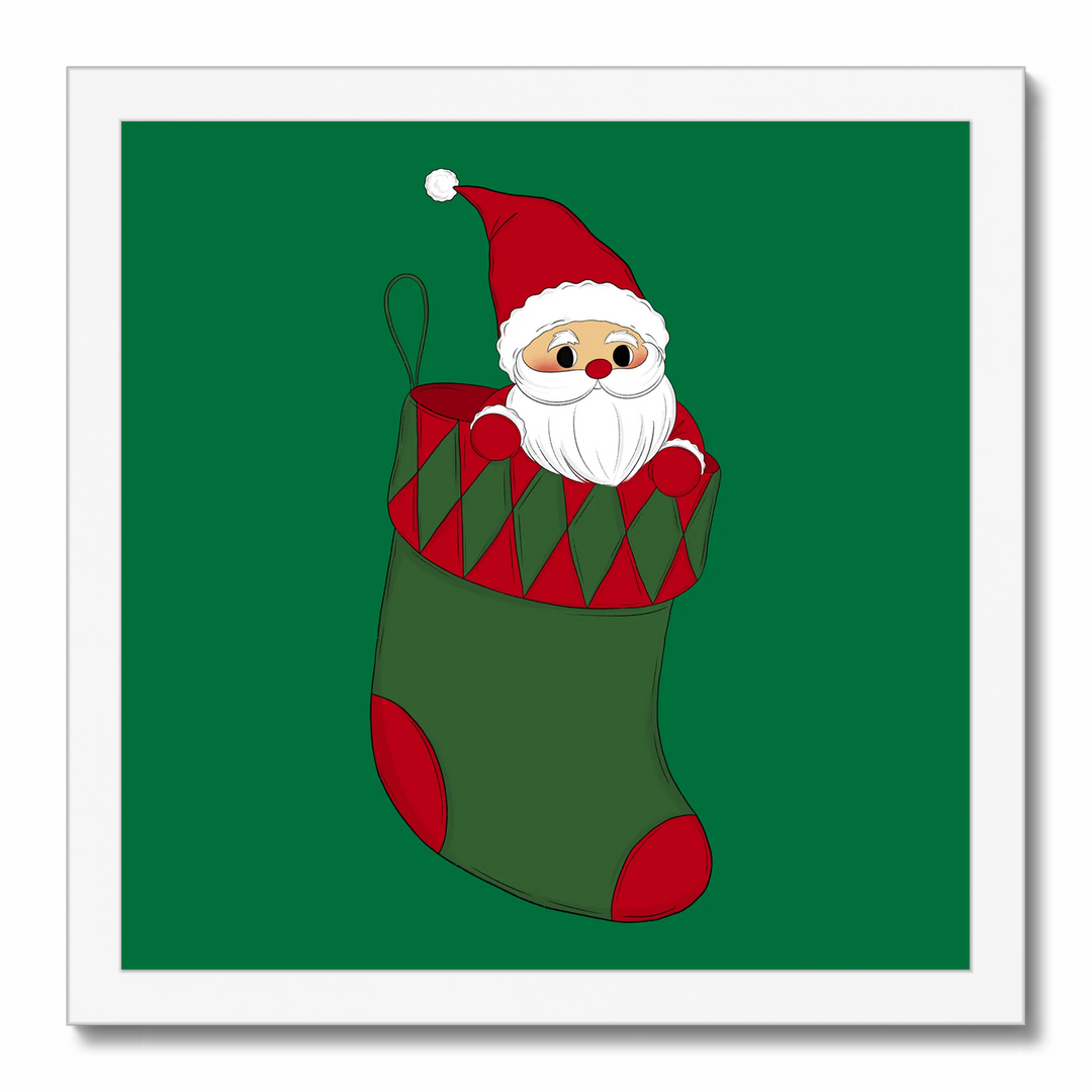 Santa Claus in Santa Sock