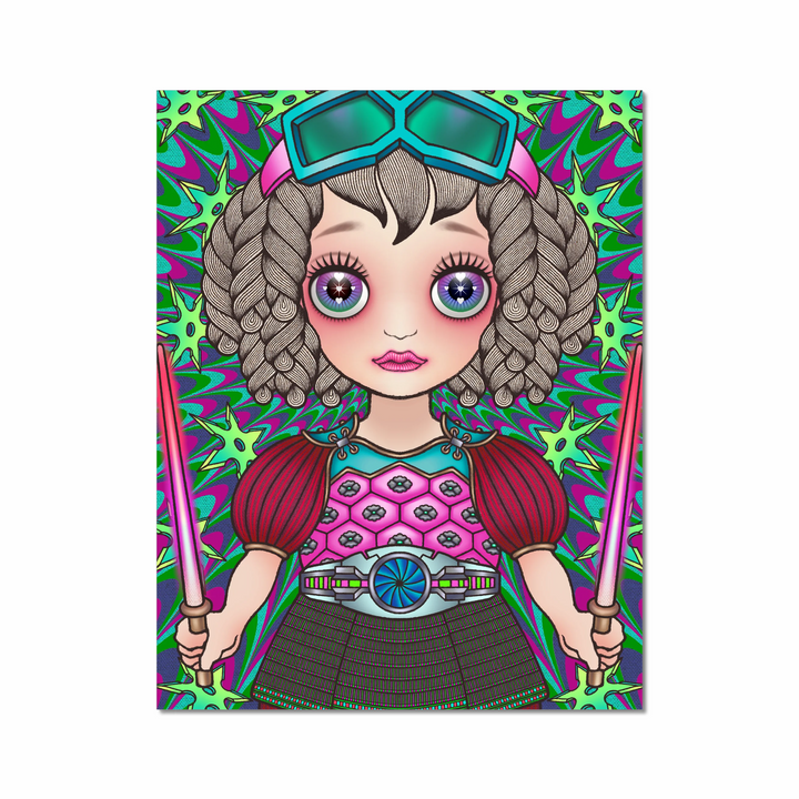 Cosmic uripoko GIRL #Samurai Art Print