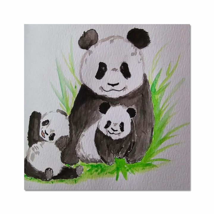 family of pandas