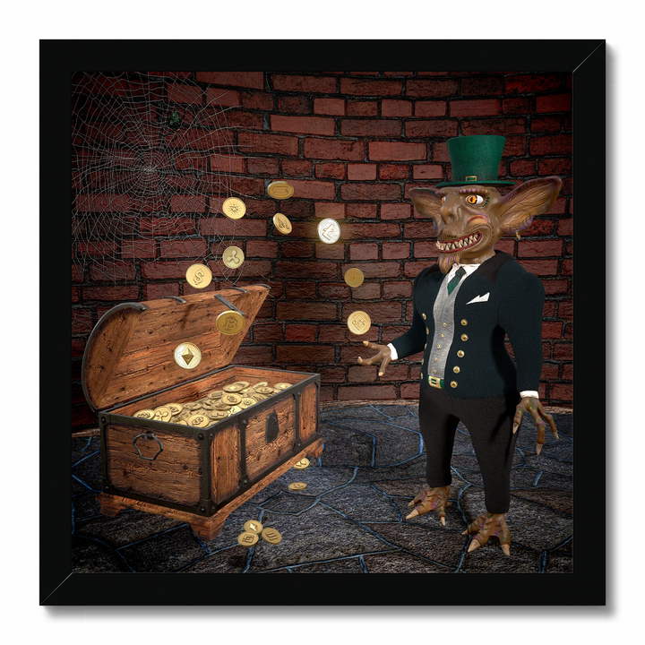 Gremlin crypto banker 3D art (poster)