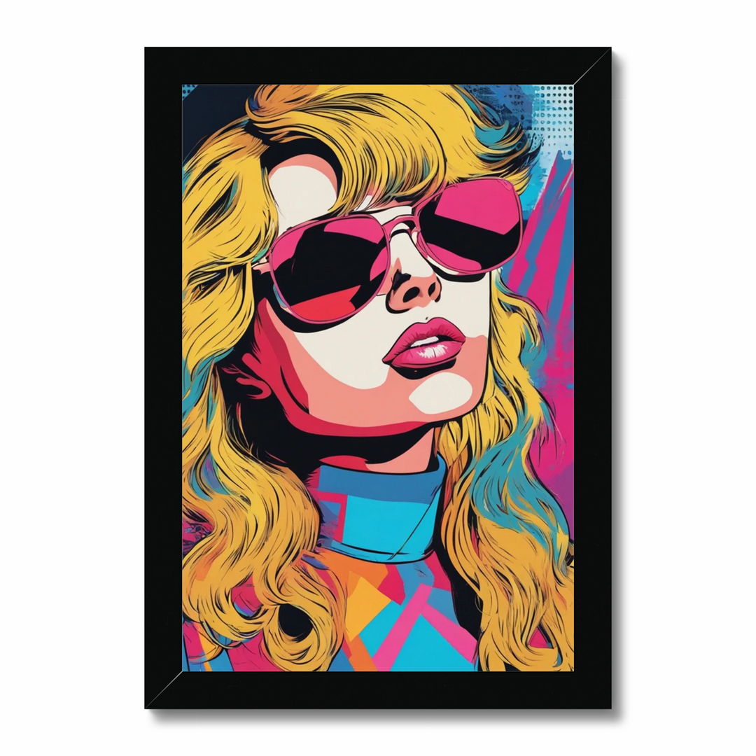 Woman 1980s pop art