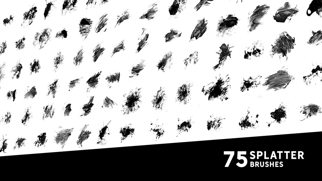 75 Splatter Brush Set