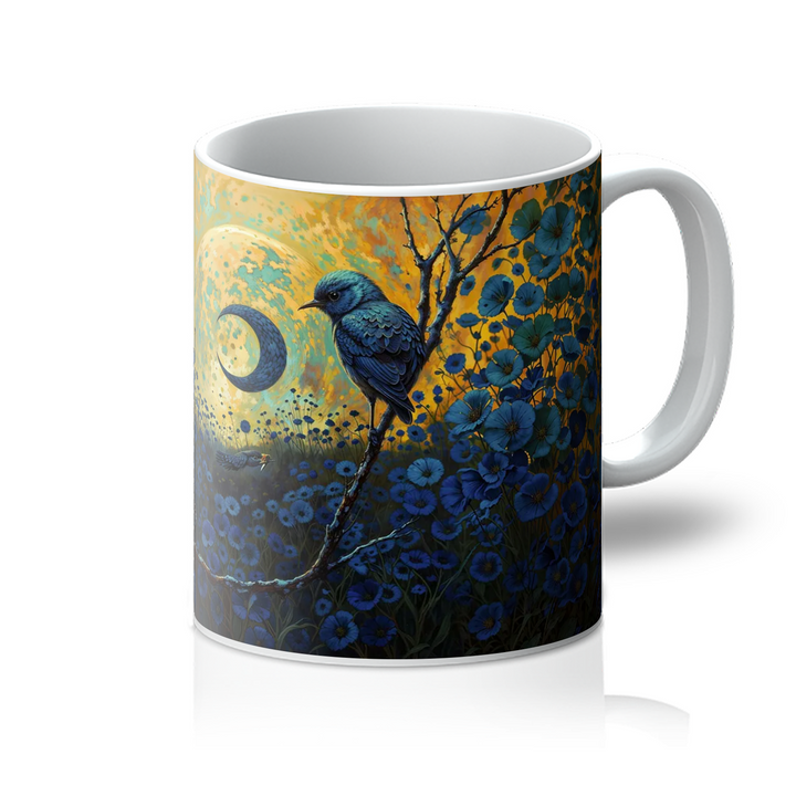 Harvest Moon and the Little Blue Bird Mug