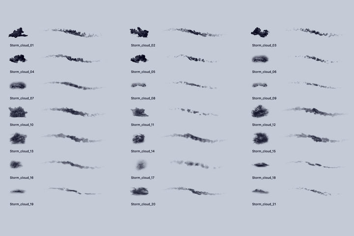 Storm Clouds Brush Set