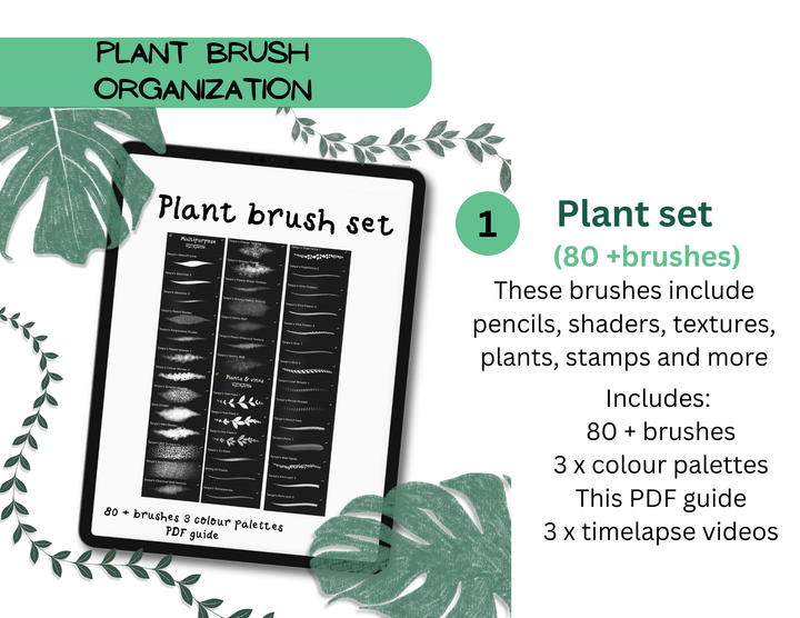 Fun Plant brush set for Procreate