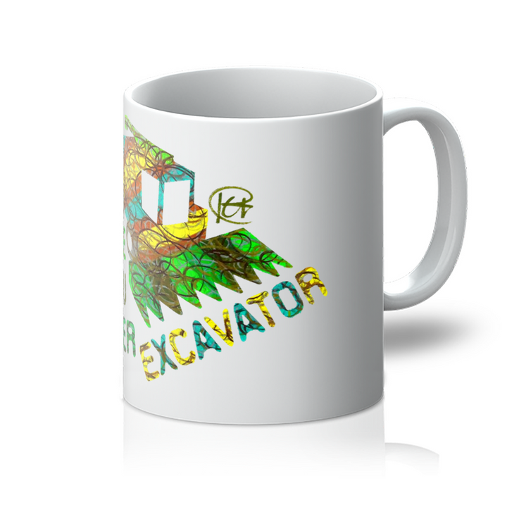 See You Later Excavator Farm Art Mug