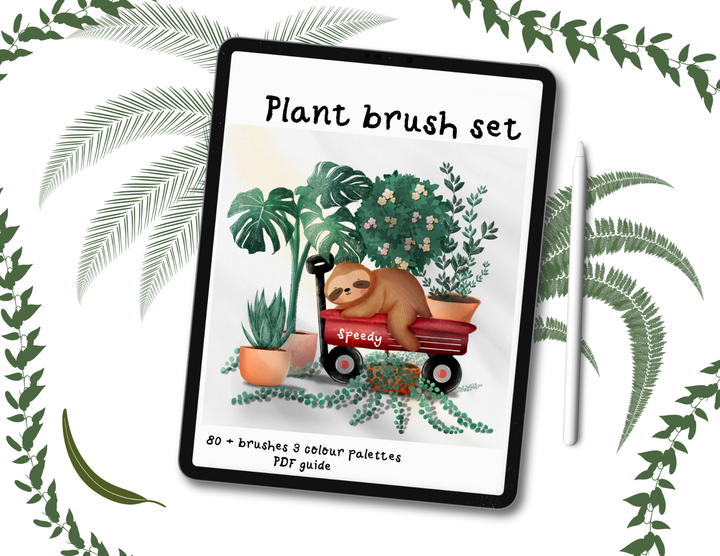 Fun Plant brush set for Procreate