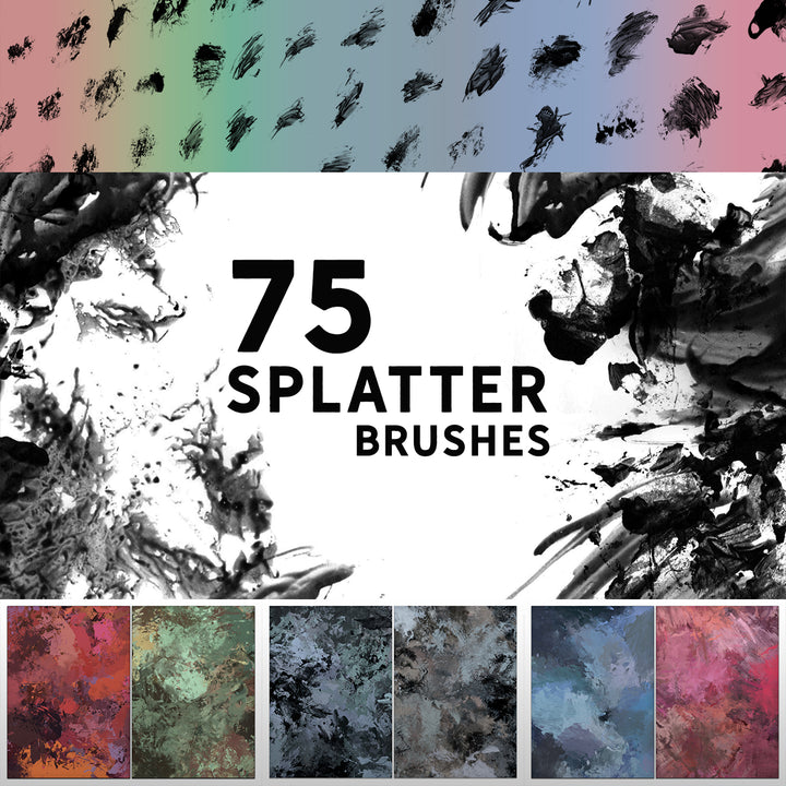 75 Splatter Brush Set