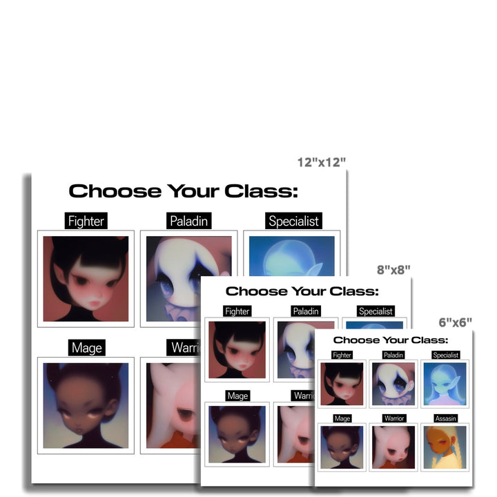 Choose Your Class Poster