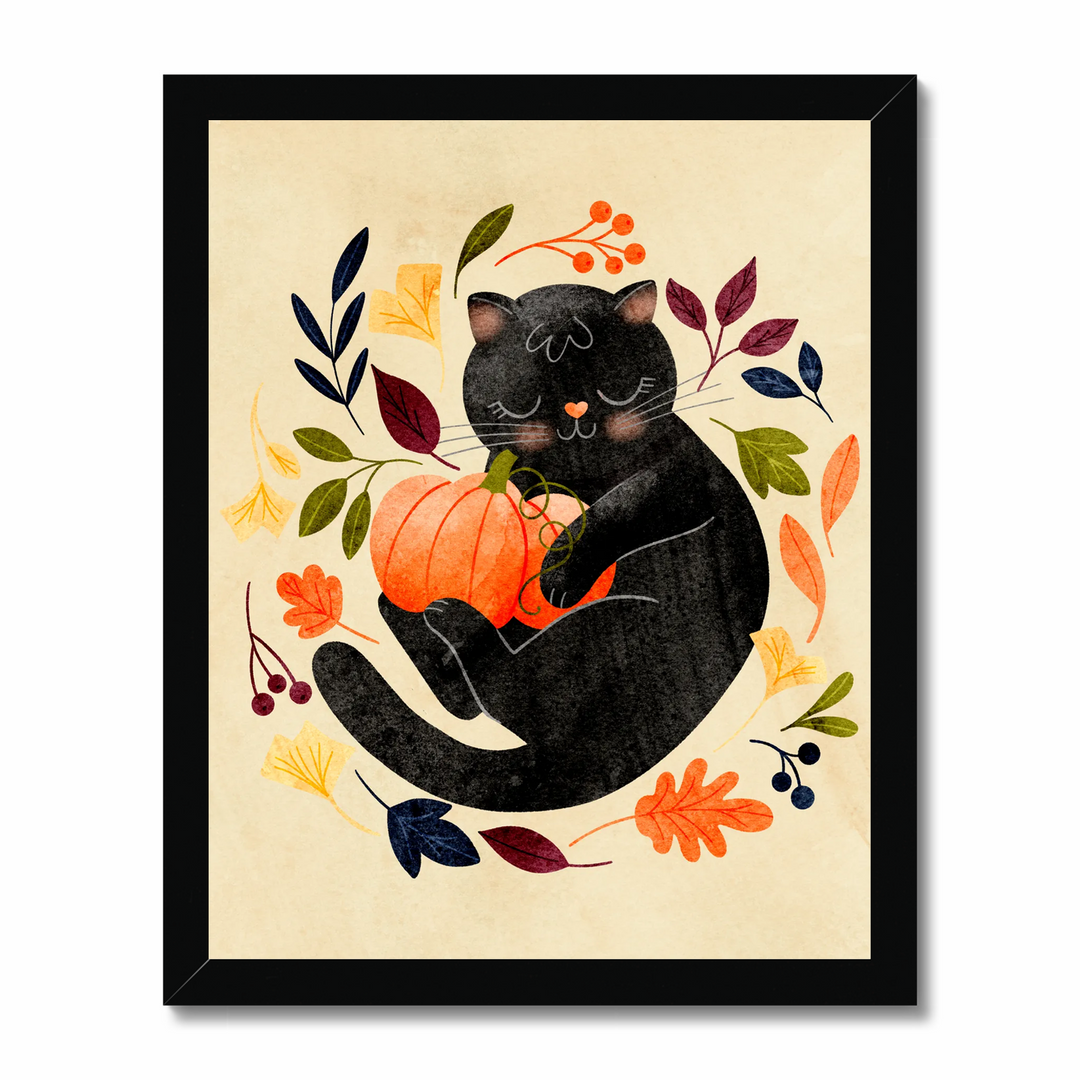 Cute Pumpkin Kitty Art