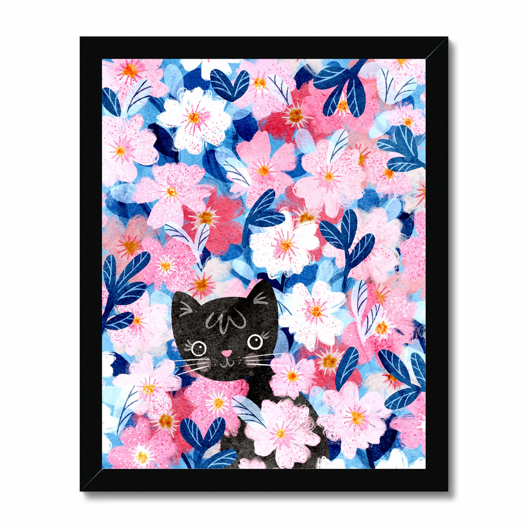 Kitty Blossoms Art