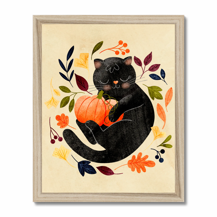 Cute Pumpkin Kitty Art