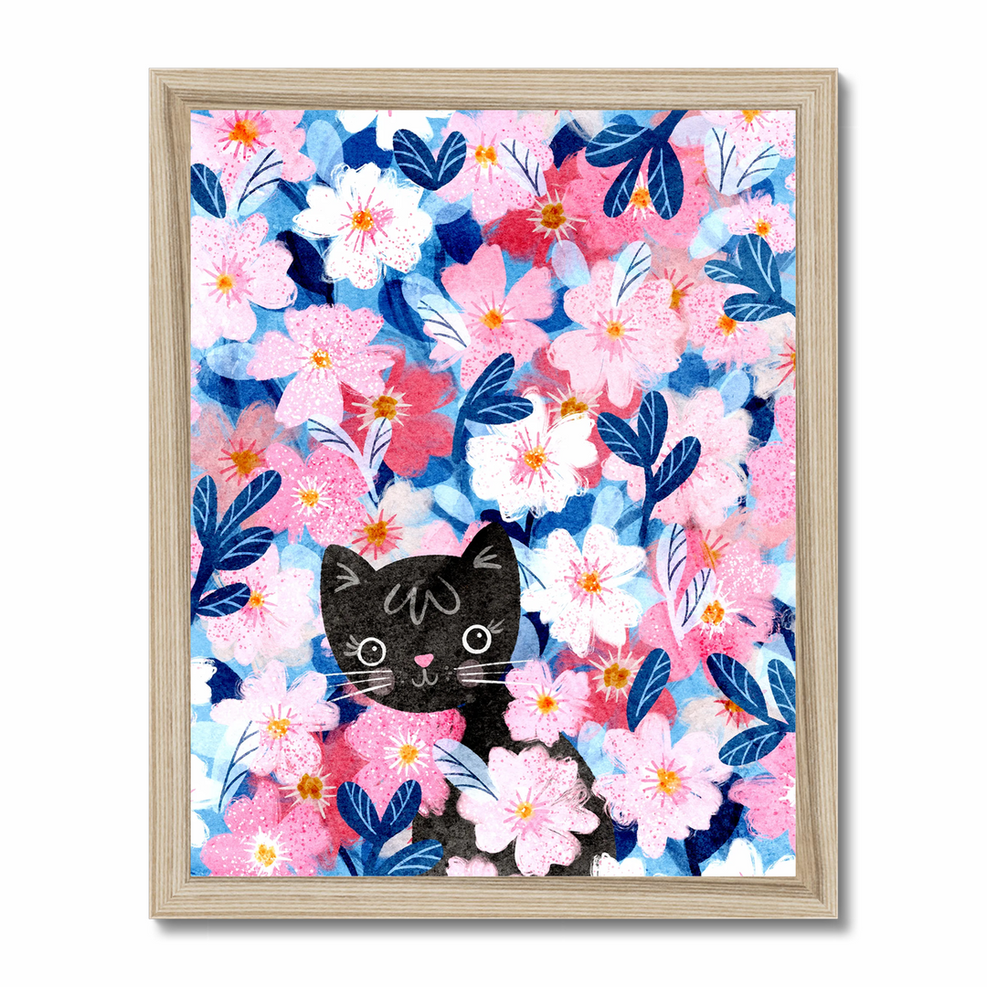 Kitty Blossoms Art