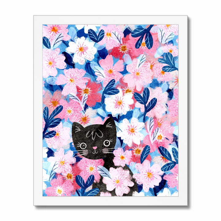 Kitty Blossoms Art