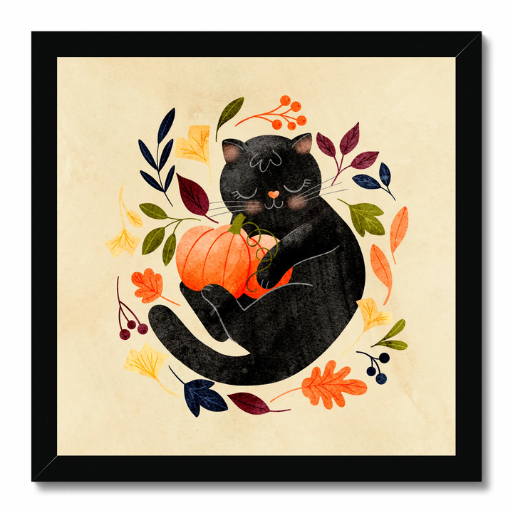 Cute Pumpkin Kitty Art