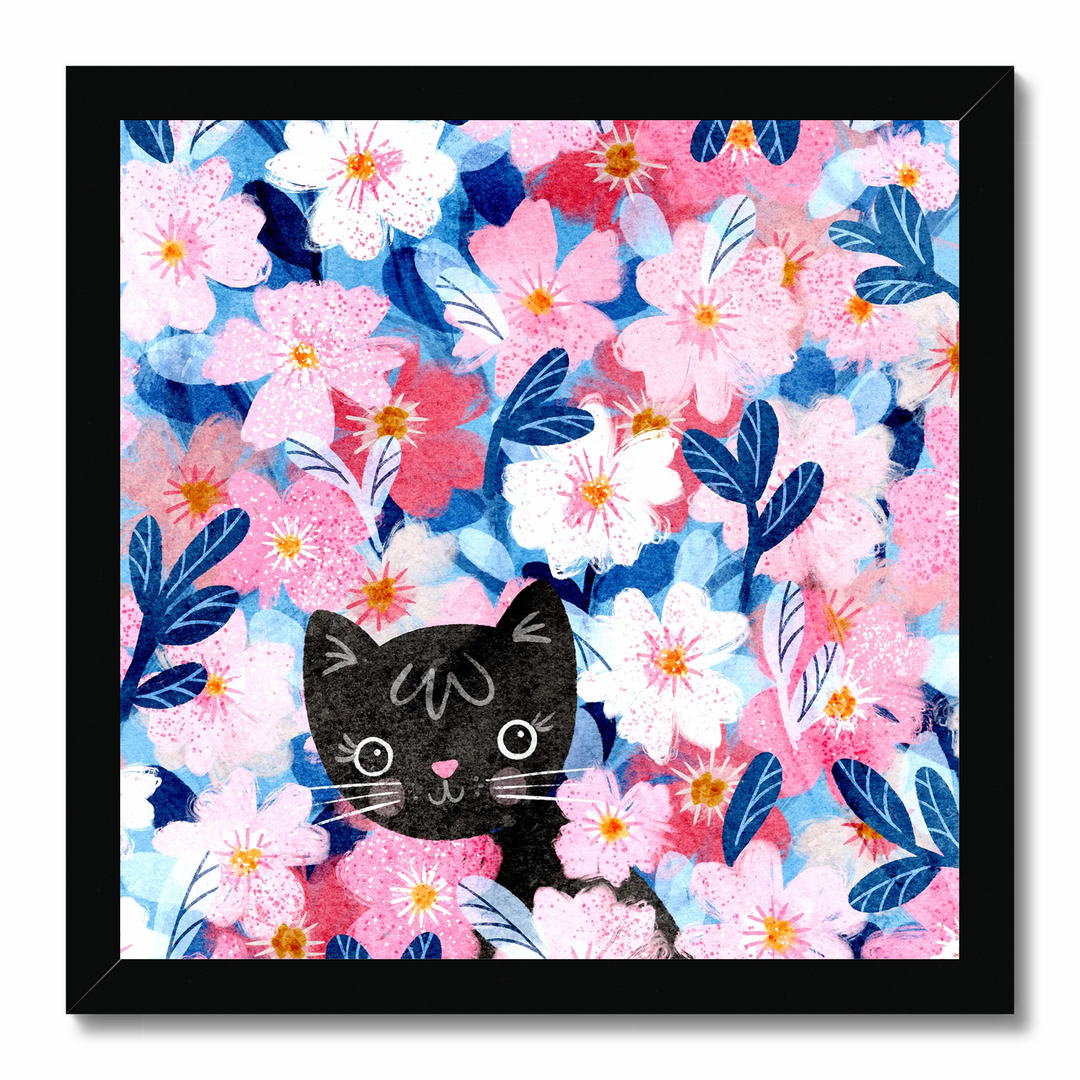 Kitty Blossoms Art