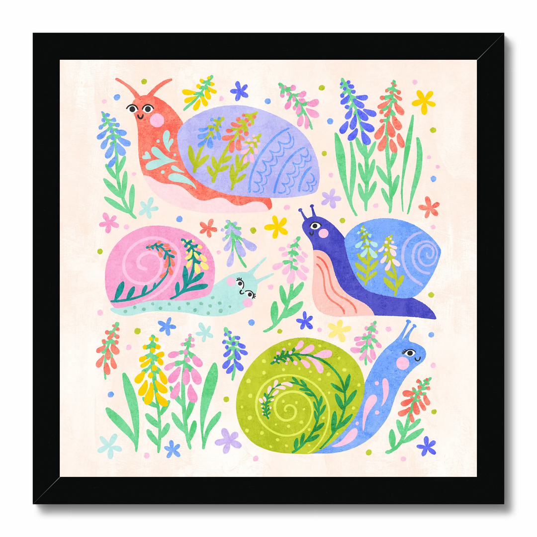 Snails and Snapdragons Art