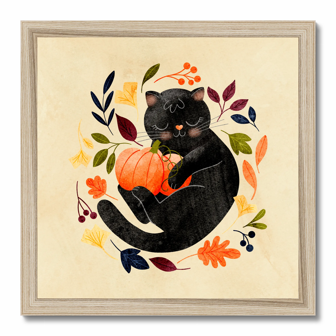 Cute Pumpkin Kitty Art