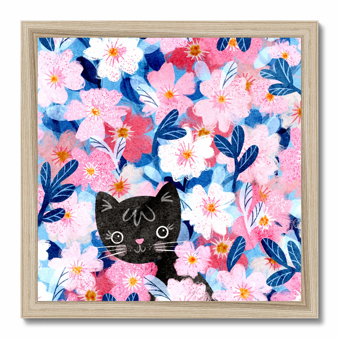 Kitty Blossoms Art