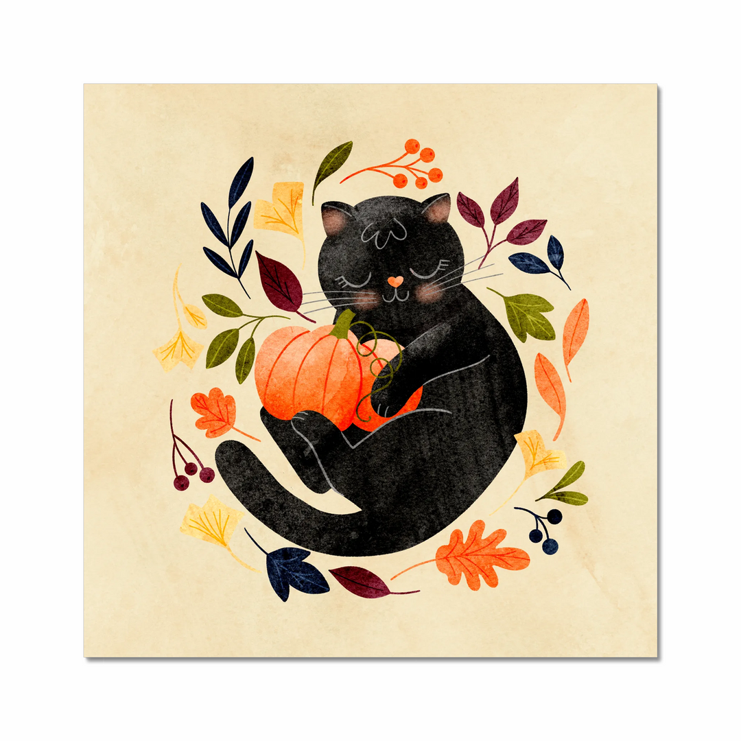 Cute Pumpkin Kitty Art