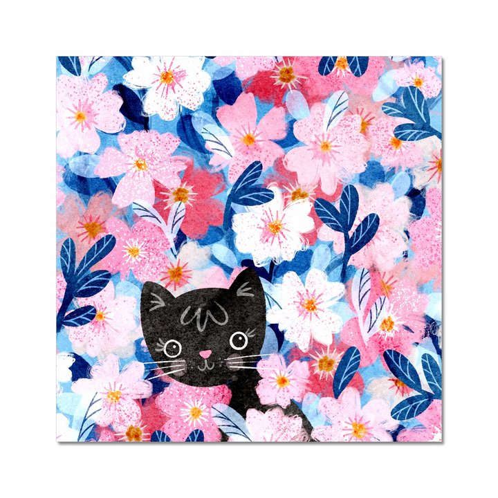 Kitty Blossoms Art