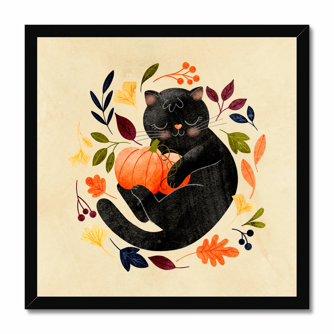 Cute Pumpkin Kitty Art