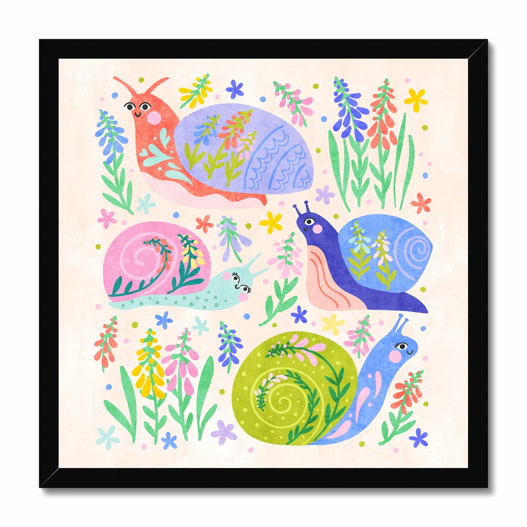 Snails and Snapdragons Art