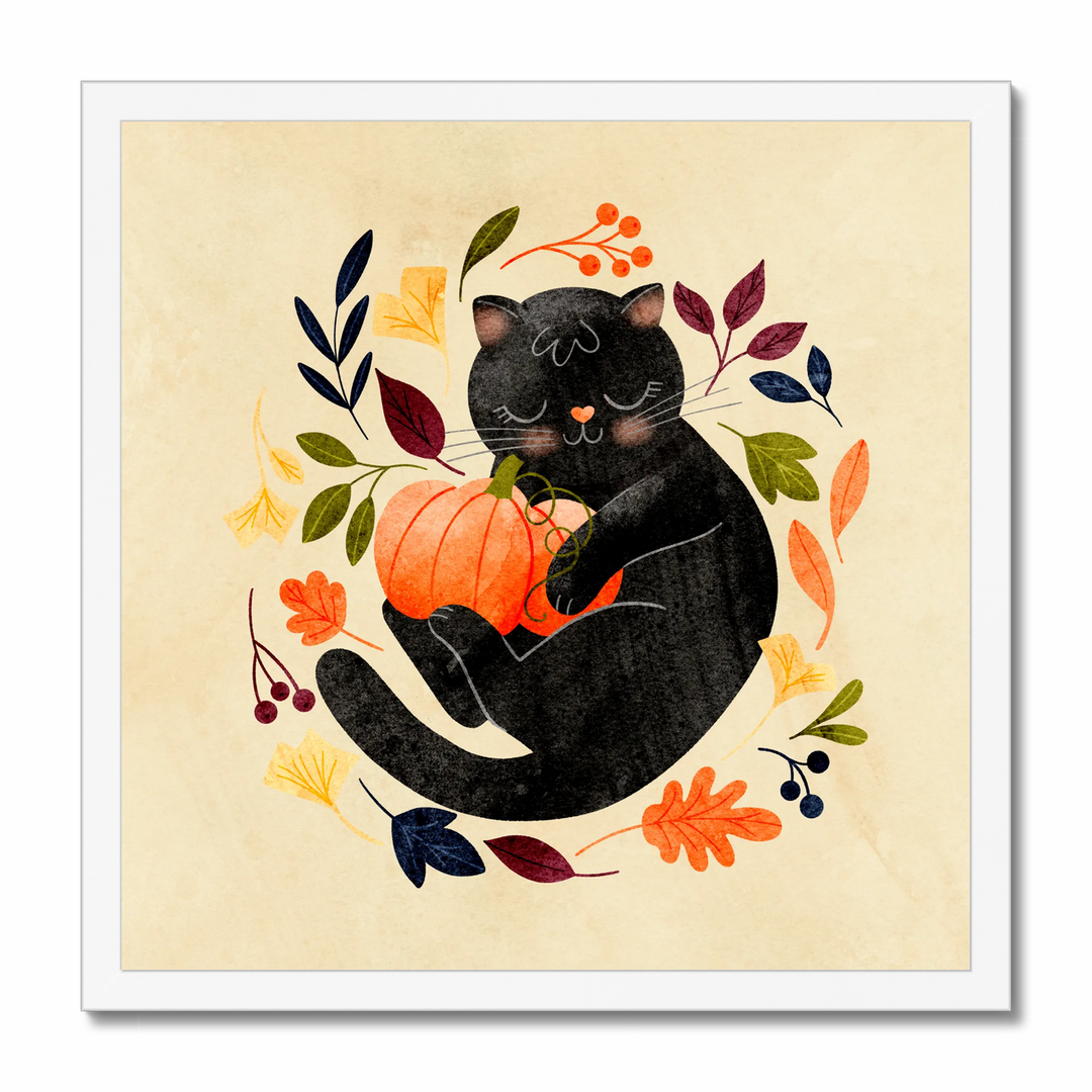 Cute Pumpkin Kitty Art