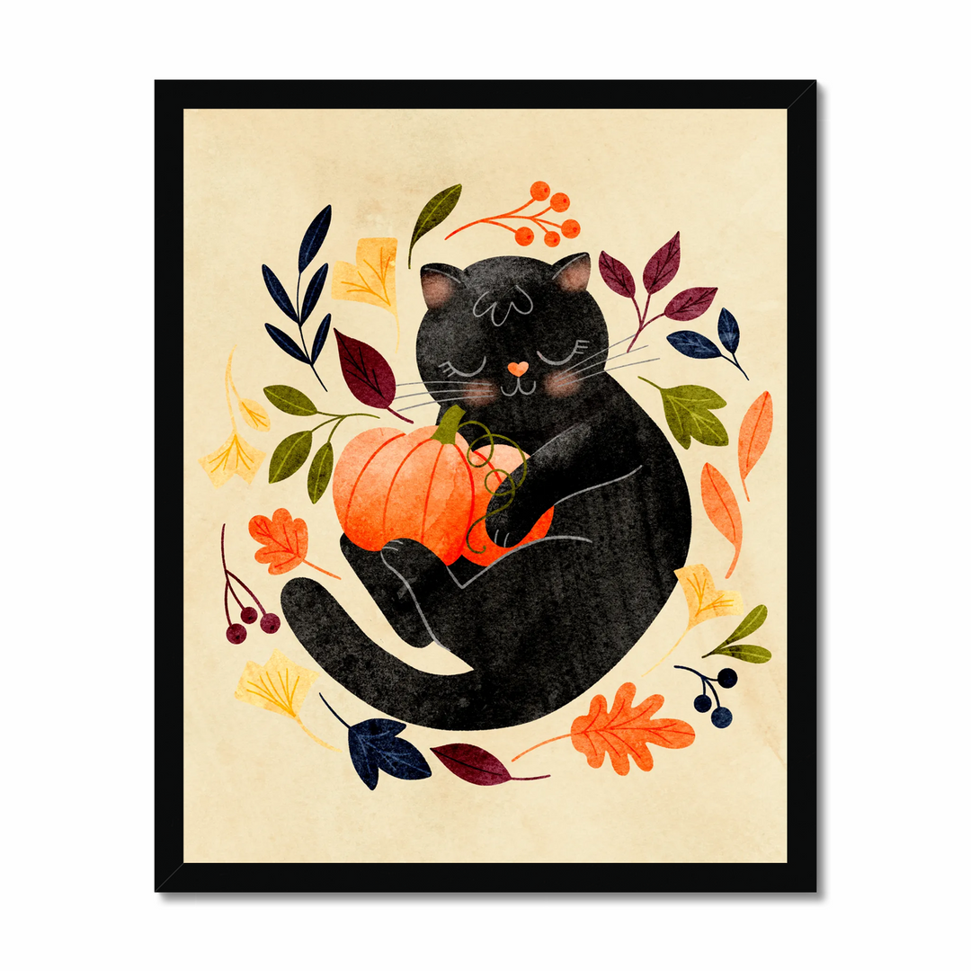 Cute Pumpkin Kitty Art